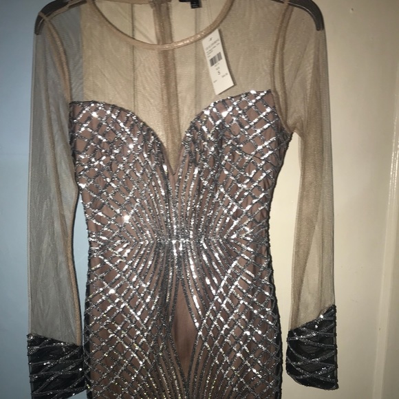 Fashion Nova silver sequin dress - Picture 4 of 4